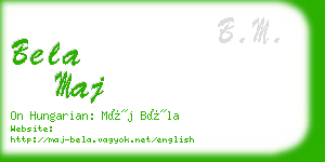 bela maj business card